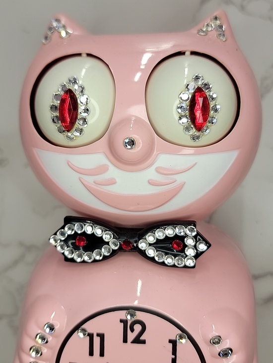 Kit-Cat Klock Other - Super Rare Vintage Light Pink Jeweled Kit-Cat Klock